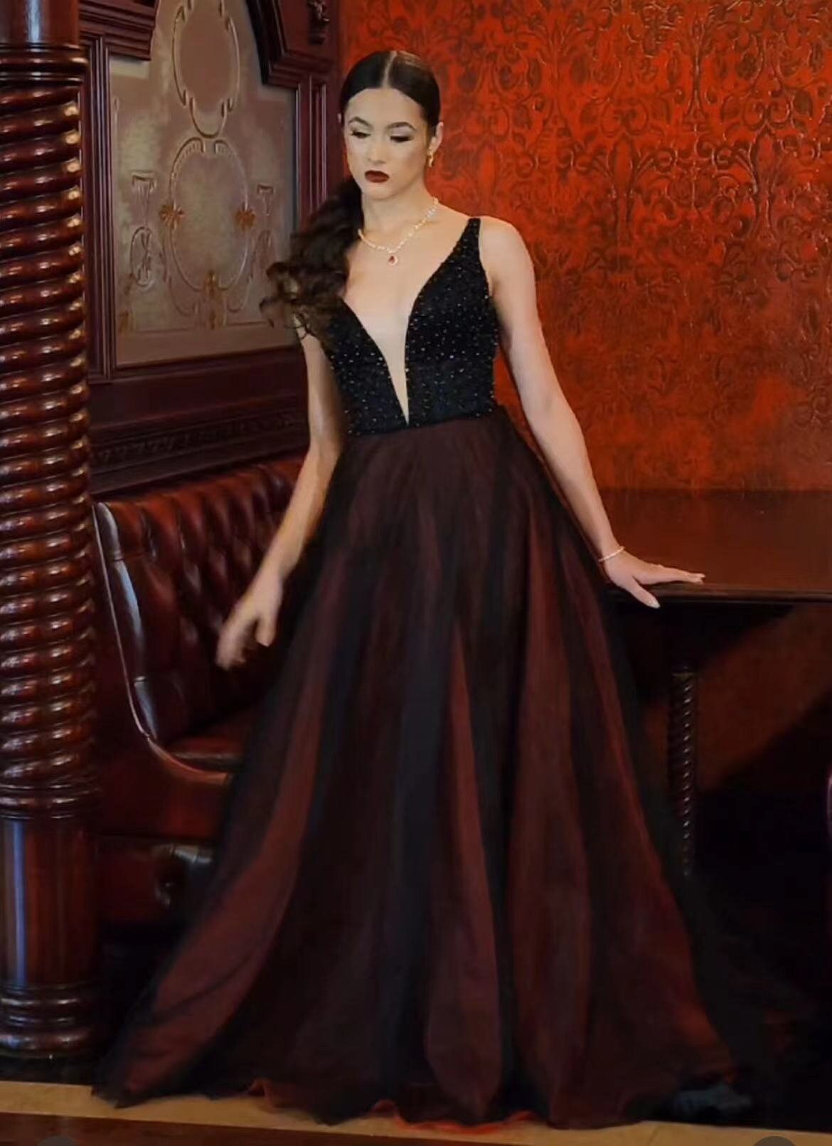 black plus size formal dress Cap-Sleeve Long Plus-Size Prom FARM Rio Embroidered Midi Size:20 Classy