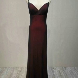 Simple Spaghetti Straps Red and Black Party Dress