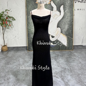 Square Neckline Vintage Prom Dress, Black Mesh 90s Party Dress