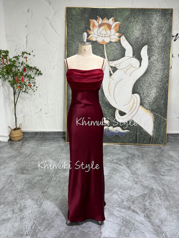 dark red fitted dress with square neckline Shop La Femme 32194 Square Neckline Zipper Back Ruched Liquid Jersey Column Fitted Evening Dress Royal Blue / 14W