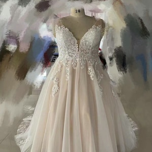 Plus Size French Lace Summer Wedding Dress