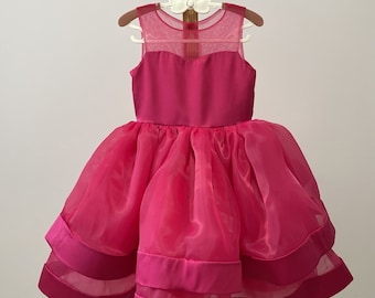 Hot Pink Flower Girl Dress