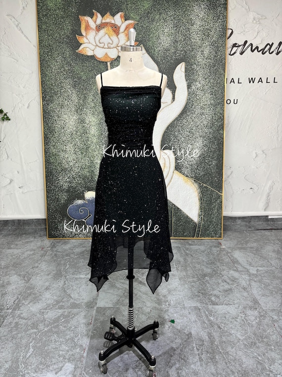 90s style homecoming dresses Vintage 90S Beaded Blue Prom Dress – daisystyledress main image 0