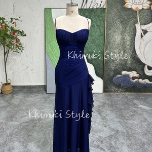 Vintage 90S Navy Blue Prom Dress