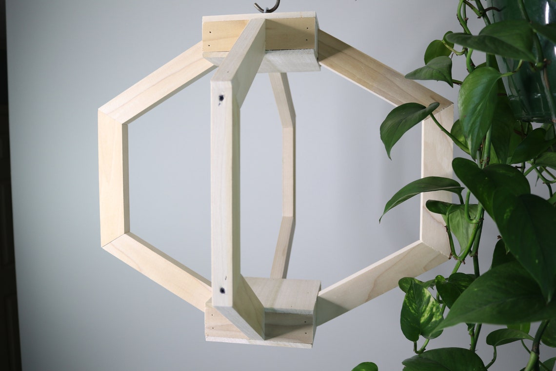 Wooden Plant Hanger Etsy