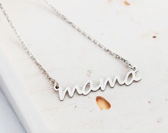 Perfect Gift for Mom-Mama Necklace- Personalized Mama Necklace- Name Necklace - New Mom Necklace-Love Necklace-Gift for Mother's Day