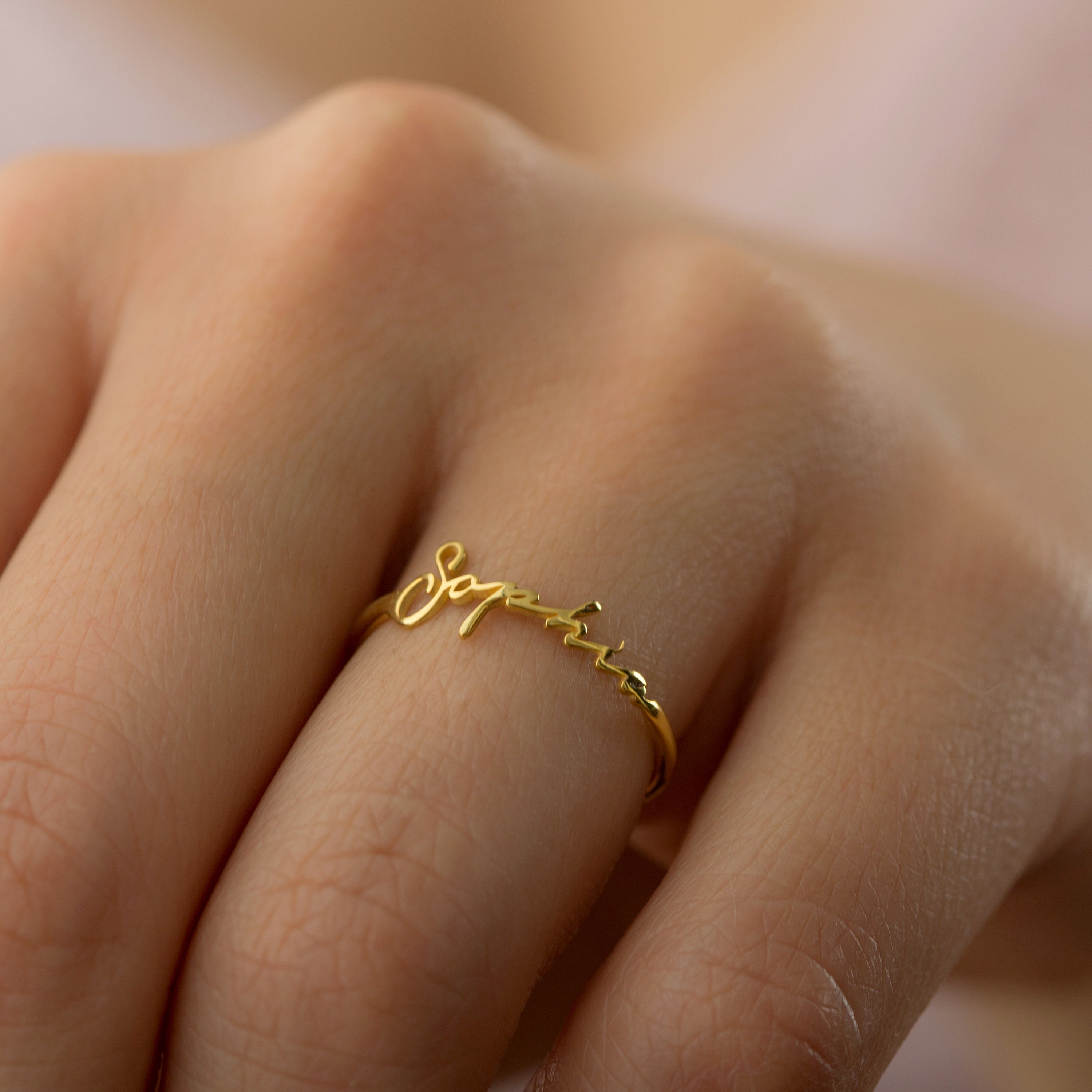 Name ring design sale online