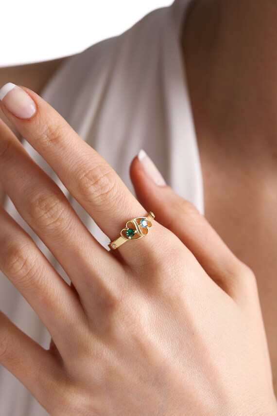 Mothers Ring Birthstone Ring for Mom 