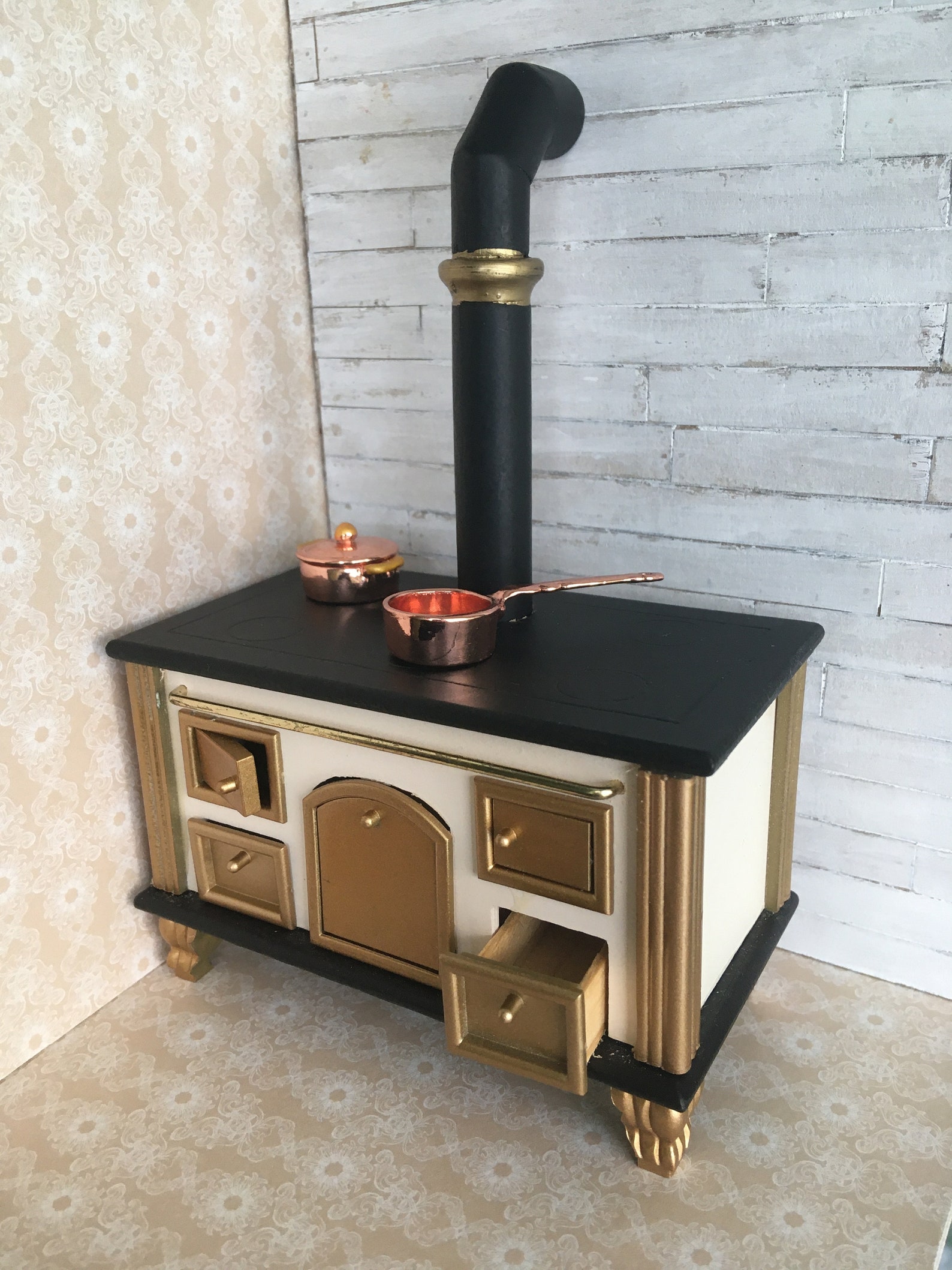 Bodo Hennig Dollhouse Miniature Kitchen Stove Furniture Etsy