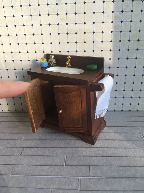 Dollhouse Miniature Bathroom Sink 112 scale Etsy