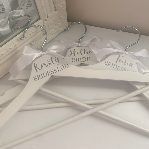 Personalised Hangers | Wedding Hangers | Bride Hanger | Bridesmaid Hanger | Bridal Party Hangers | Hanger | Simple Hanger | Wedding Hanger