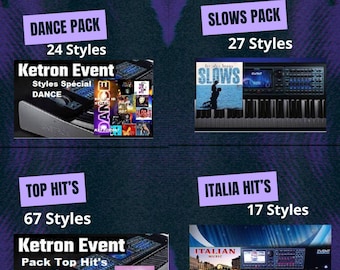 Ketron EVENT 135 Styles Format Kst Special Dance 80' + Top Hit's + Italia Hit's + The Best of Slows Download Version KST EVENT Style Format