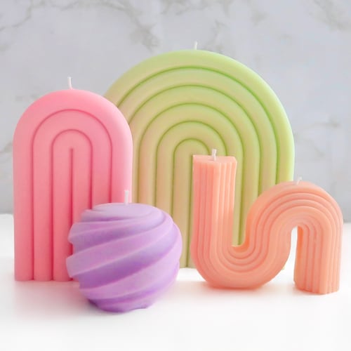 Ensemble de bougies personnalisable | Design d’intérieur Cadeau de vacances fait à la main Minimalisme Décoration intérieure Stocking Stuffer Party Favor| Cire de soja biologique végétalienne