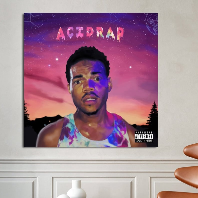 Acid Rap Album Cover Poster Canvas Painting Art Etsy