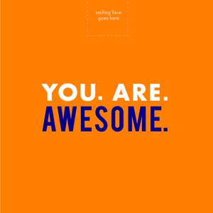 SIE SIND AWESOME Grußkarte