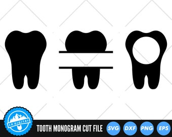 Download Tooth Monogram Svg Etsy