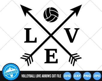 Download Volleyball Love Svg Etsy