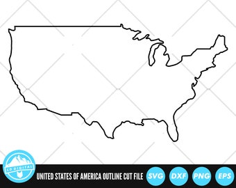 Download Us Map Svg Etsy