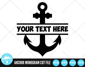 Download Anchor Monogram Svg Etsy
