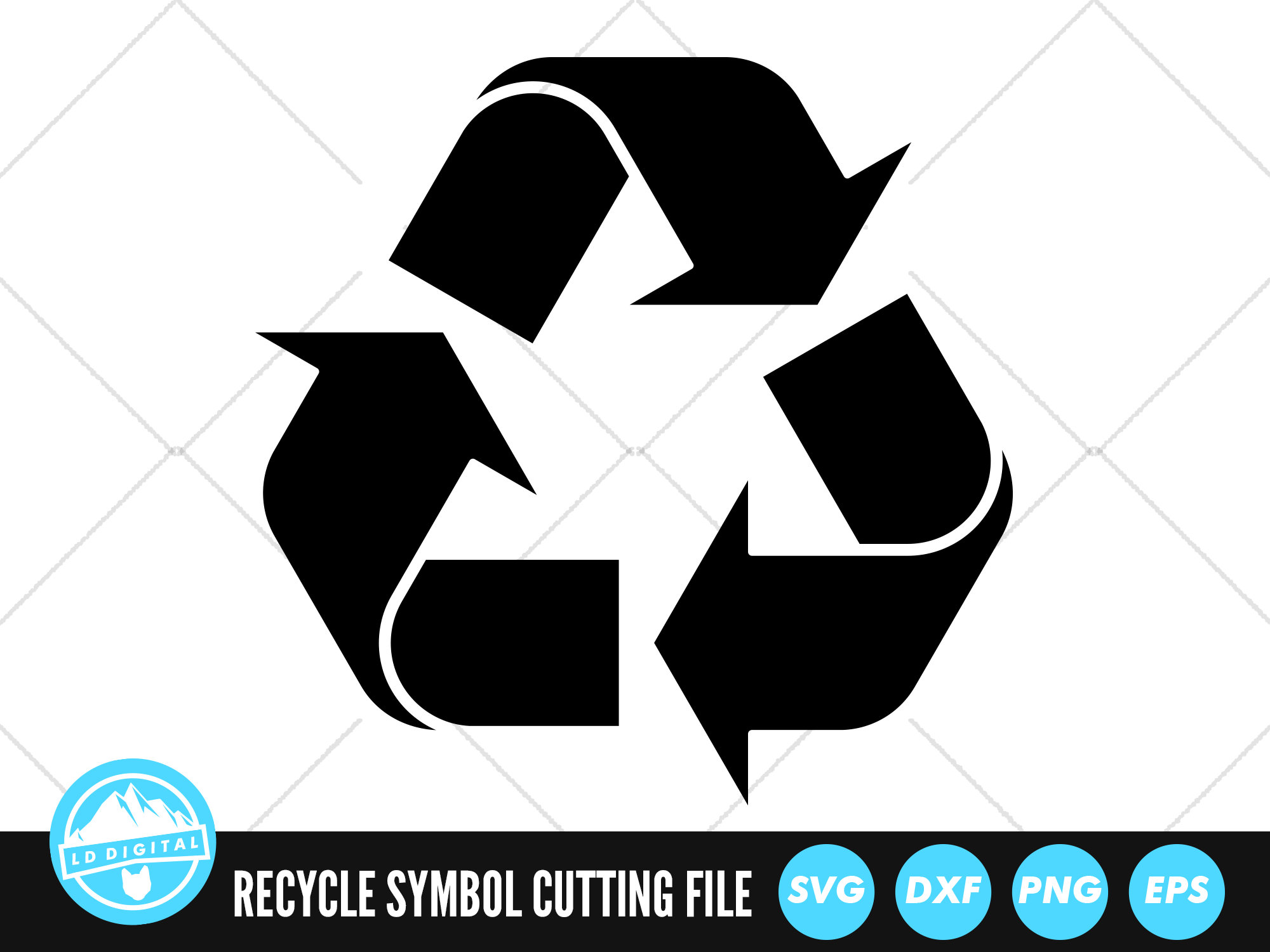 Recycling Symbol SVG Files Recycle Logo Cut Files Recyclable Logo