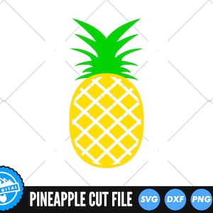 Pineapple SVG Files | Kawaii Fruit SVG Cut Files | Pineapple Fruit SVG Vector Files | Pineapple Vector