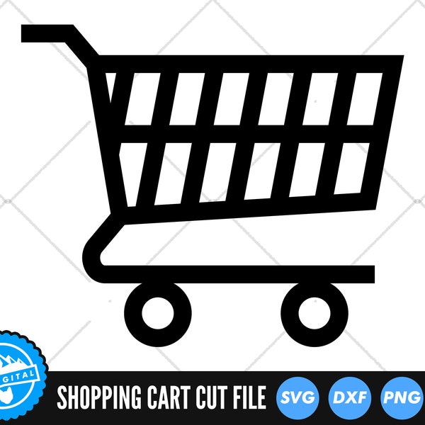 Shopping Cart SVG Files | Checkout SVG Cut Files | Shopping Trolley SVG Vector Files | Supermarket Vector