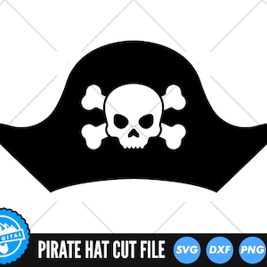 Pirate Hat SVG Files | Pirate SVG Cut Files | Pirate Hat Vector | Pirate Birthday Clip Art