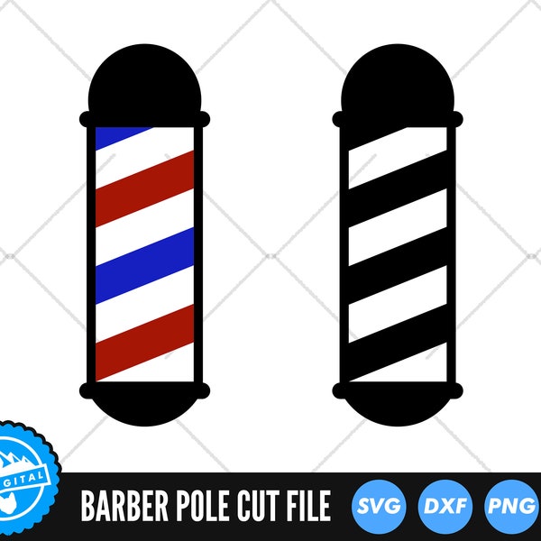 Barber Pole SVG Files | Barber Shop SVG Cut Files | Barber Shop Pole Vector | Barbershop Logo Vector | Barber Pole Silhouette