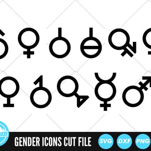 Gender Symbol Bundle SVG Files | Male Female Transgender Cut Files | Gender Symbol Vector Files | Gender Symbol Clip Art | CnC Files