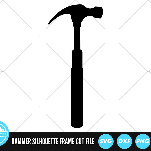 Hammer Silhouette SVG Files | Hammer Outline Cut Files | Hammer Silhouette Vector Files | Hammer Vector | Hammer Clip Art