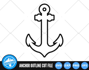 Anchor SVG Files | Anchor Cut Files | Anchor Vector Files | Anchor Silhouette | Anchor Clip Art | CnC Files