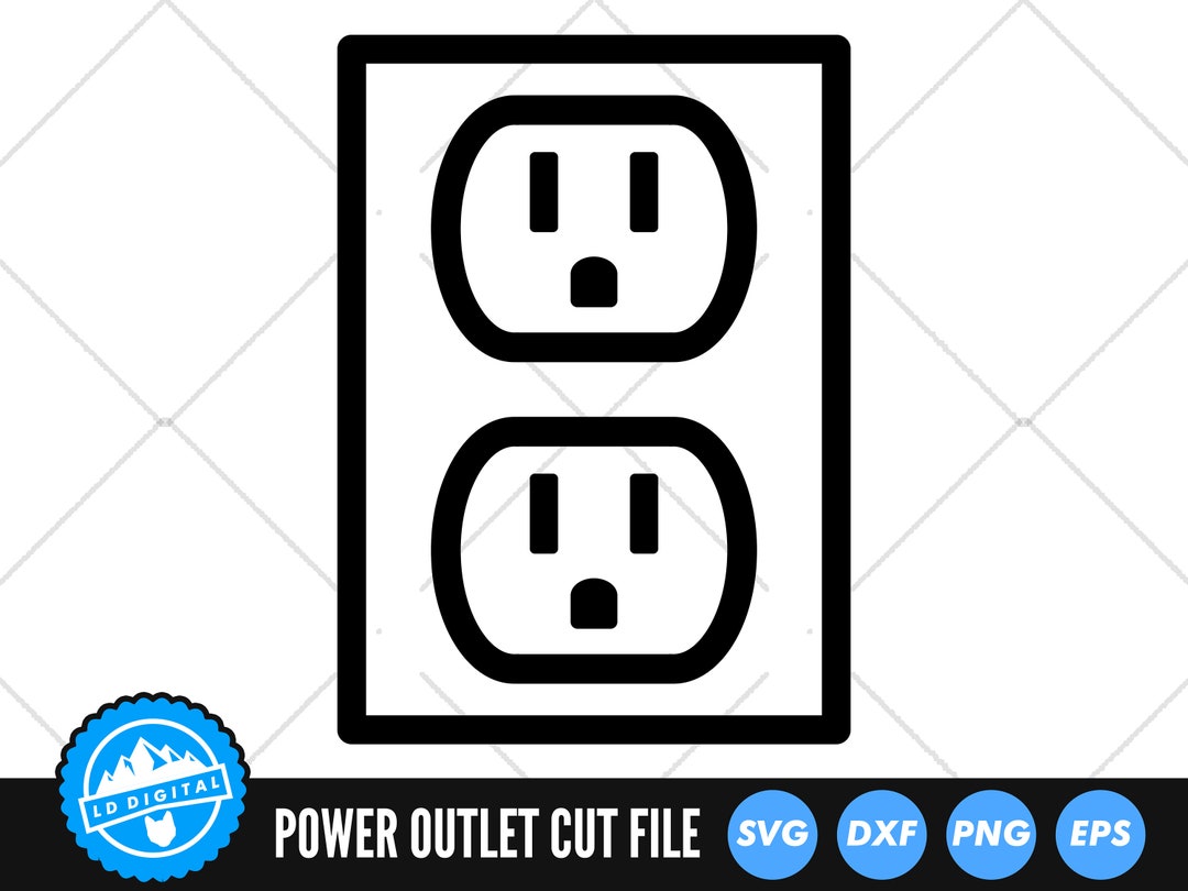 Power Outlet SVG Files Power Socket SVG Cut Files Power Outlet