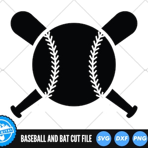 Pliki SVG z baseballem i kijem | Pliki SVG z kijem baseballowym | Pliki wektorowe SVG z sylwetką baseballową | Wektor kija baseballowego