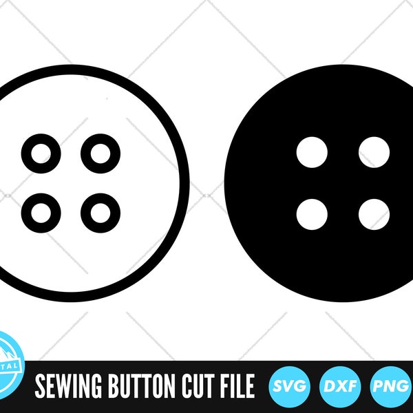 Sewing Button SVG Files | Sewing Button Cut Files | Sewing Button Vector Files | Sewing Button Vector | Sewing Button Clip Art | CnC Files