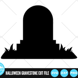 Gravestone SVG Files | Tombstone Cut Files | Halloween SVG Vector Files | Headstone SVG Vector | Gravestone Clip Art