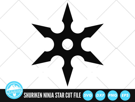 Shuriken Ninja Star SVG Files | Throwing Star Cut Files | Shuriken Vector  Files | Ninja Star Vector | Shuriken Clip Art | CnC Files