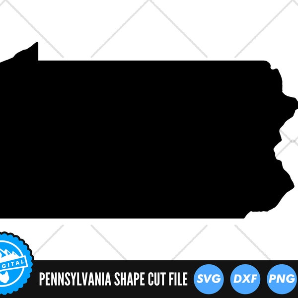 Pennsylvania State SVG Files | Pennsylvania Silhouette Cut Files | United States of America Vector Files | Pennsylvania Vector | PA Clip Art