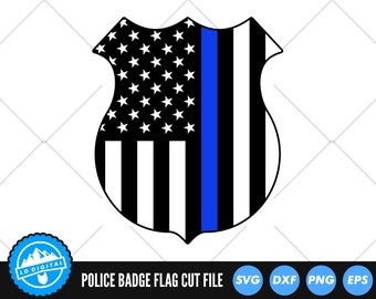 Police Badge SVG | Police SVG | Police Shield | Police Officer Badge | Cop Shield | Police Flag | Svg | Png | Dxf | AI | Jpeg