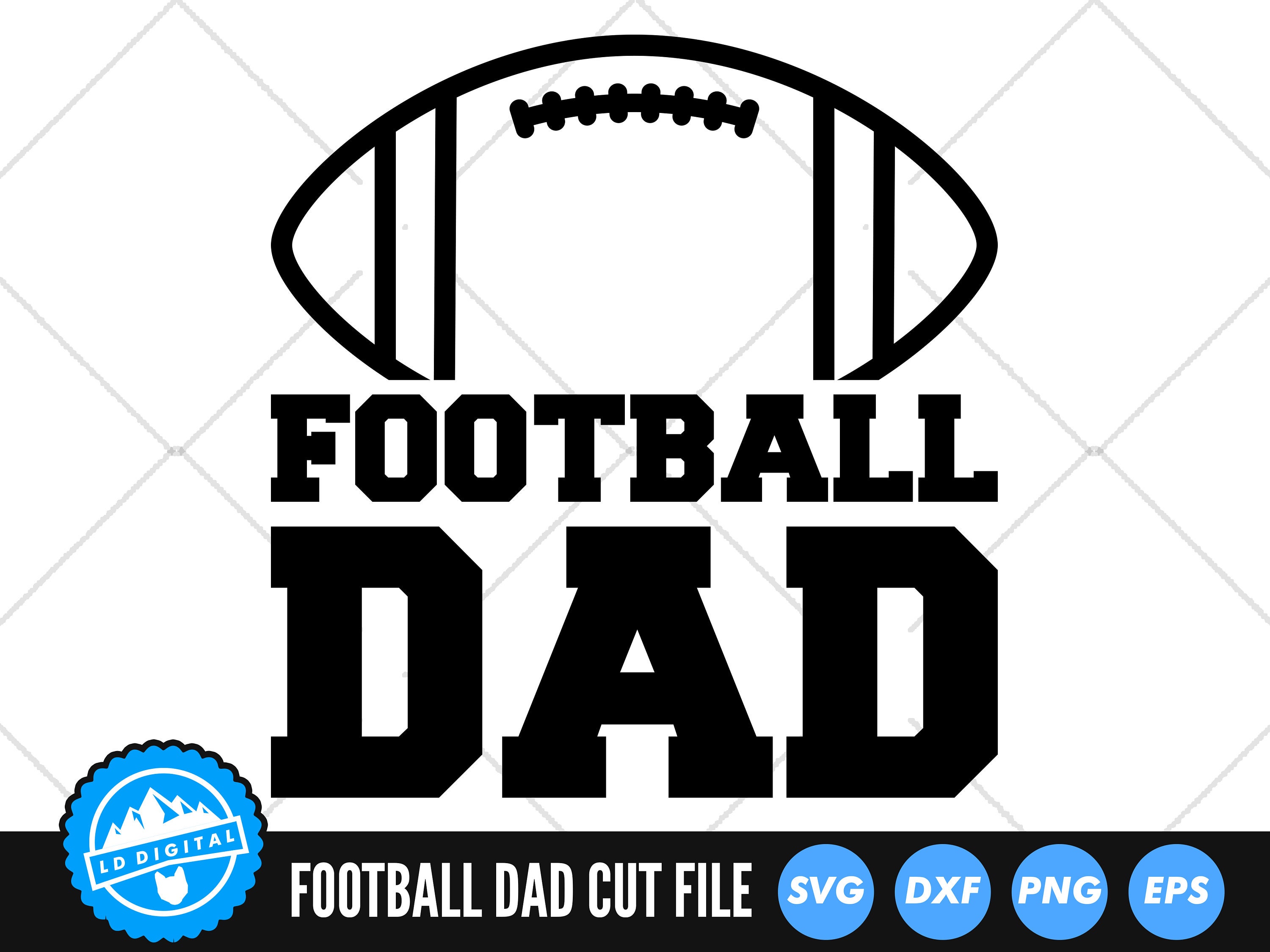 Football Dad SVG Files Football Dad Cut Files Football Dad | Etsy