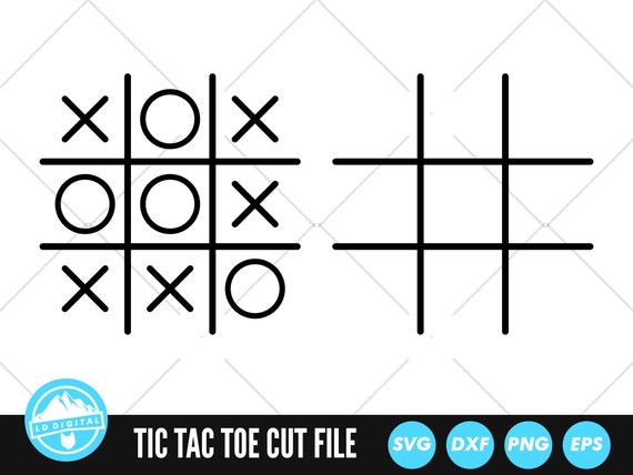 Tic Tac Toe Svg Tic Tac Toe Grid Svg. Vector Cut File for -  Norway