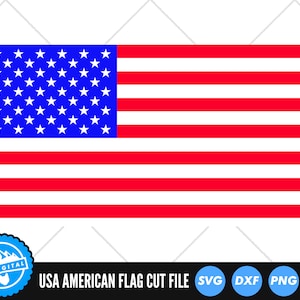 Archivo de corte SVG de bandera de EE. UU. / Bandera de Estados Unidos / Archivos de corte del 4 de julio / Vector de bandera estadounidense / Archivo de corte Cameo / Archivo de corte Cricut