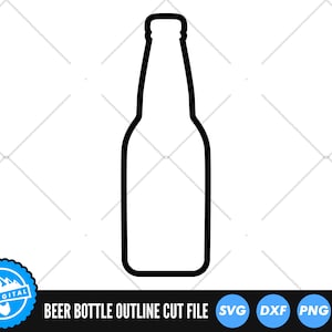 Beer Bottle SVG Files | Beer Bottle Cut Files | Soda Bottle Vector Files | Beer Bottle Silhouette | Beer Bottle Clip Art - CnC Files PNG DXF