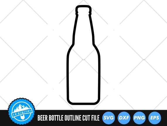 Beer Bottle SVG Files | Beer Bottle Cut Files | Soda Bottle Vector Files | Beer Bottle Silhouette | Beer Bottle Clip Art - CnC Files PNG DXF