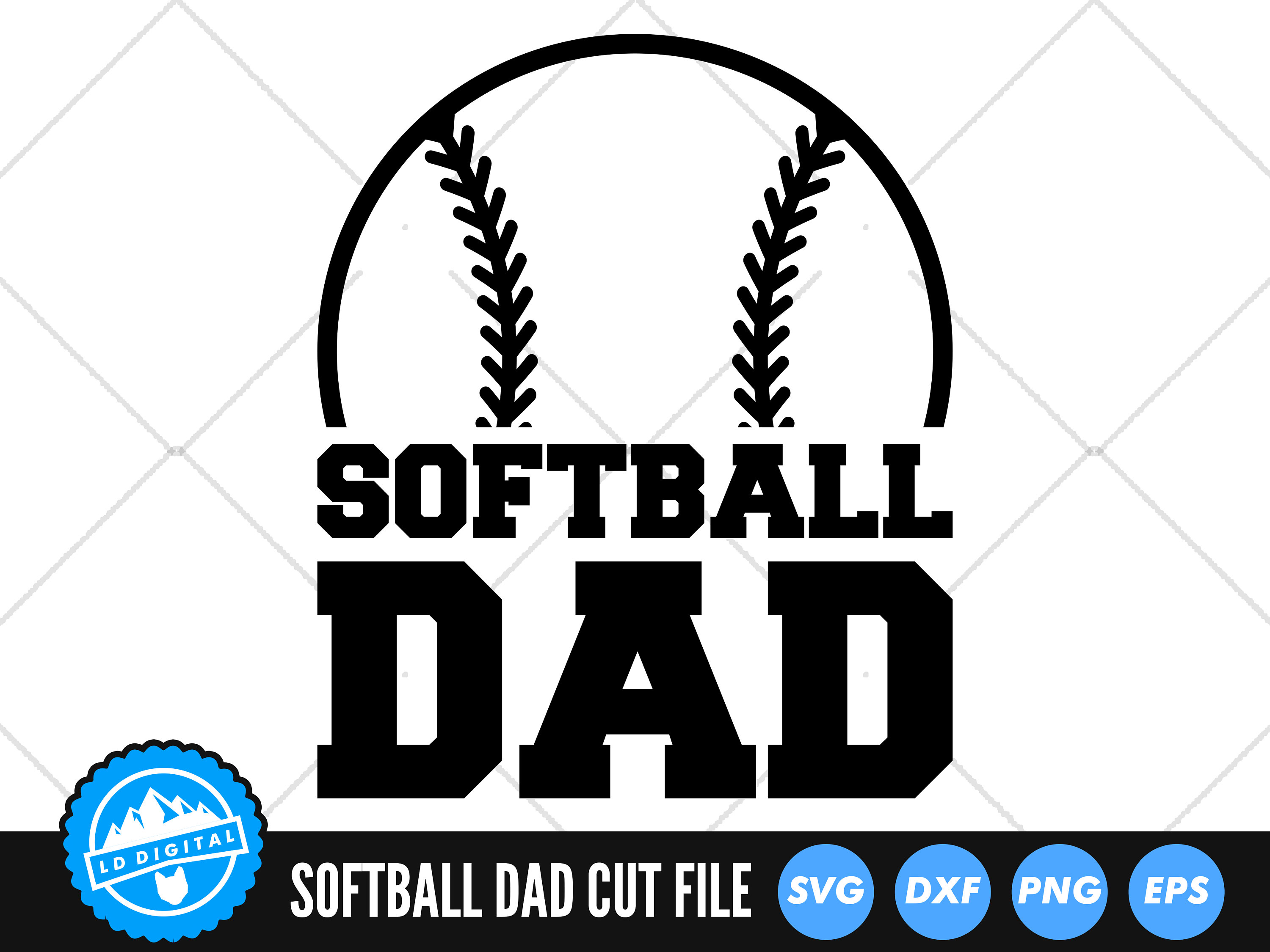 Softball Dad SVG Files Softball Dad Cut Files Softball Dad - Etsy