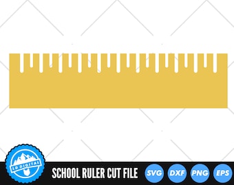 Ruler SVG Files | School Ruler Cut Files | Back to School Vector Files | Math Teacher Vector | School Ruler Clip Art