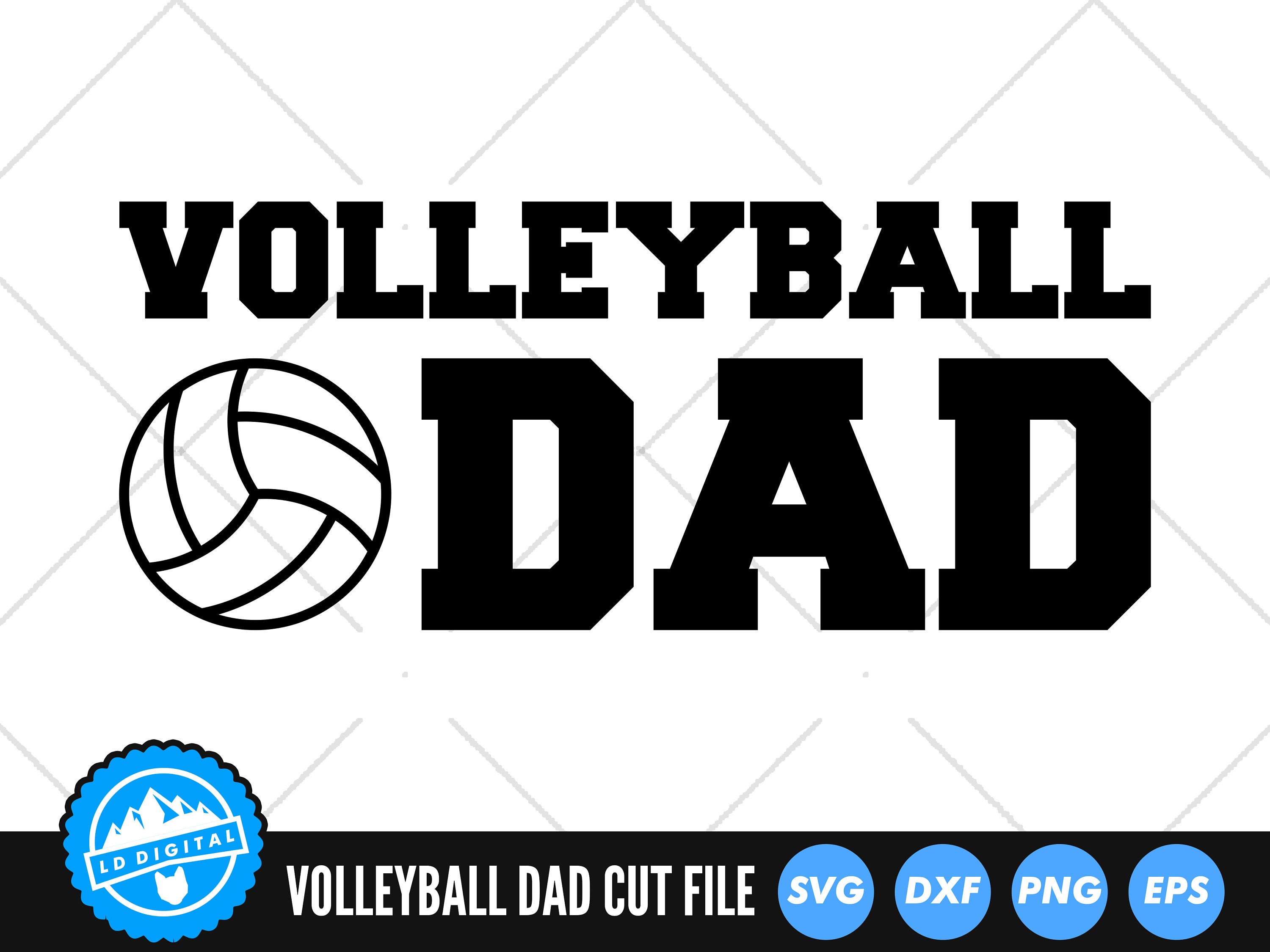 Volleyball Dad SVG Files Volleyball Dad Cut Files Etsy