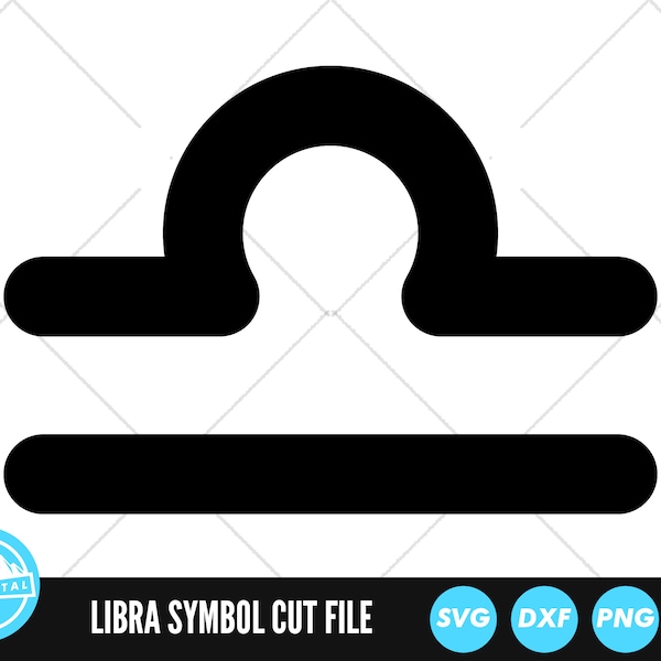 Libra Zodiac Symbol SVG Files | Zodiac Symbol Cut Files | Horoscope Vector Files | Astrology Vector | Zodiac Symbol Clip Art