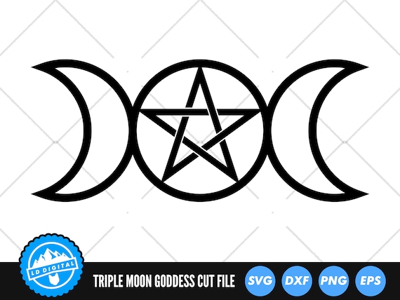 Triple Moon Witch Goddess Wicca Pentacle Pagan T Shirt Triple Moon Witch Goddess Wicca Pentacle Pagan T Shirt