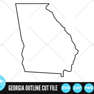 Georgia Outline SVG Files | Georgia Cut Files | United States of America Vector Files | Georgia Vector | Georgia Map Clip Art