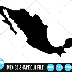 Mexico vorm SVG-bestanden | Mexico gesneden bestanden | Landen vectorbestanden | Mexico-vector | Illustraties kaart Mexico